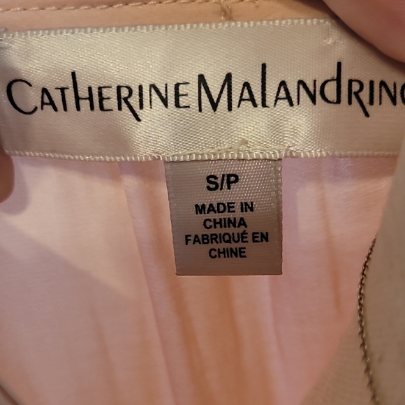 Catherine Malandrino Pink Bishop Sleeve Blouse with Ruched Tie Front - Picture 2 of 3